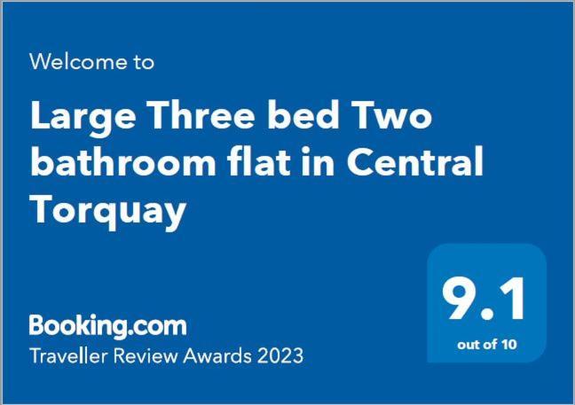 Large Three Bed Two Bathroom Flat In Central Torquay Bagian luar foto